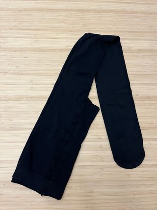 Medias negras tupidas para embarazo Kiabi. Talla M