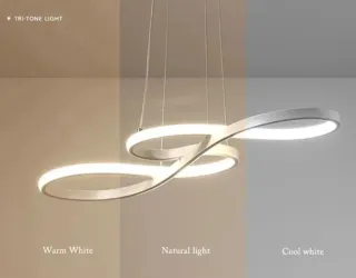 Lámpara Colgante Diseño Infinito Blanca