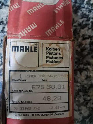 Pistón Honda MBX/NSR/CRM 75