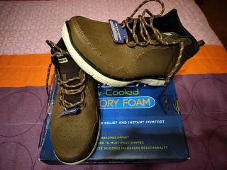 Zapatos Skechers Hombre Marrón