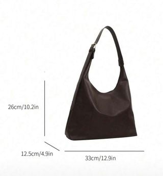 Bolso de hombro marrón