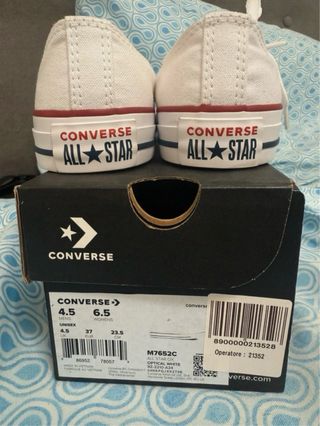 Converse Bianche Basse Nuove