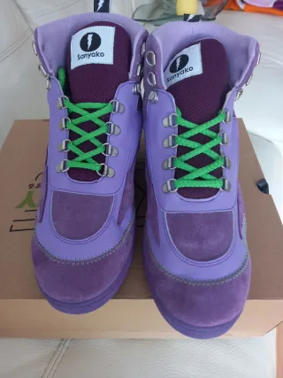 Zapatos de cuña negros para mujer