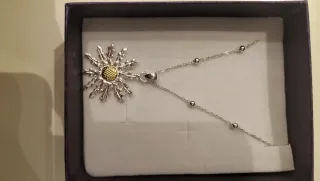 Collar Eguzkilore de Plata y Oro