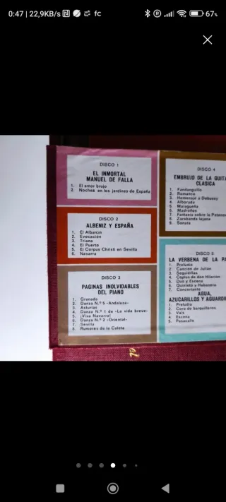 Vinilo LP Tesoros de la Música Española