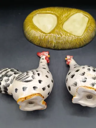 Salero y pimentero de cerámica