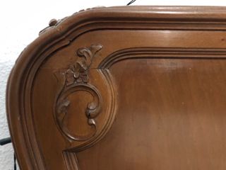 Dormitorio vintage 70s completo madera tallada