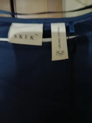 Vestido azul sin mangas