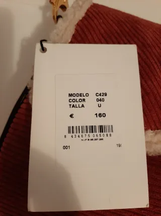 Bolso pana Highly Preppy rosa y beige