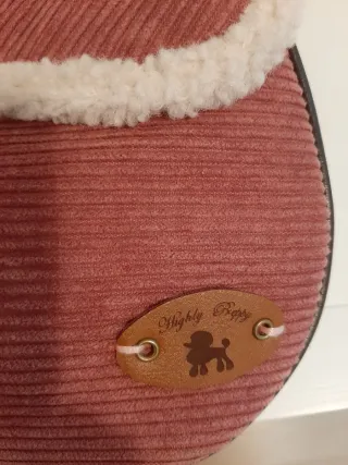 Bolso pana Highly Preppy rosa y beige