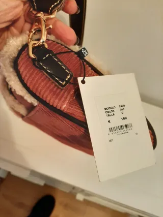 Bolso pana Highly Preppy rosa y beige