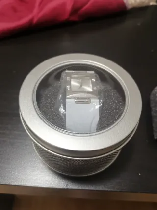 Reloj de pulsera mujer plateado y blanco