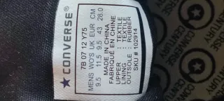 Converse Talla 43 Negras Naranja