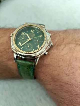 Orologio Guess Chrono Vintage Quadrante Verde