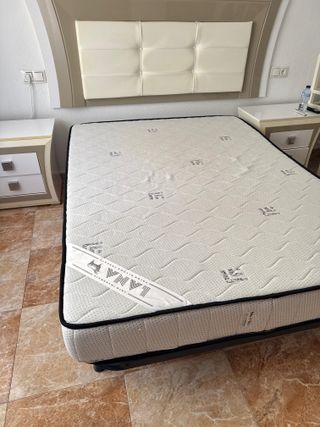 Cama 135x180 con colchón y somier