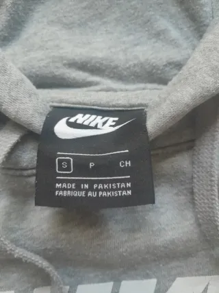 Sudadera Nike Original Gris con Capucha | Talla S