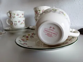 Juego de desayuno San Claudio porcelana