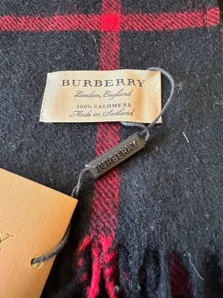 Bufanda Burberry Clásica Negra