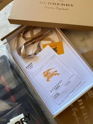 Bufanda Burberry Clásica Negra