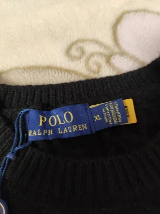 Polo Ralph Lauren Jersey Negro Talla XS