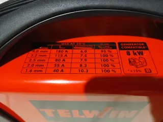 Soldadora Inverter Telwin Force 205 + pantalla aut