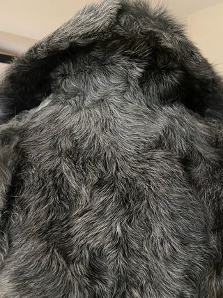 Abrigo de piel de conejo de peleteria