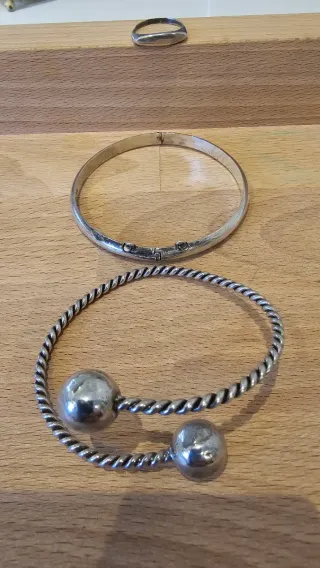 Conjunto Plata 925: 2 Pulseras + Anillo