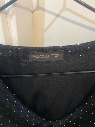 Top negro con brillantitos