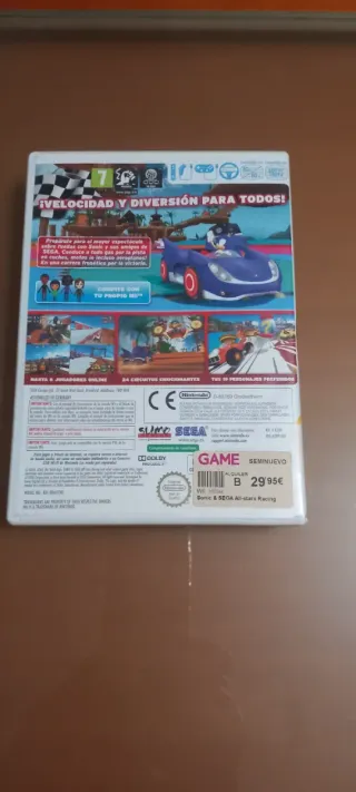 Juego Wii Sonic & Sega All-Stars Racing