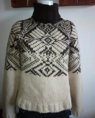 Jersey Zara cuello alto estampado