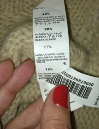 Jersey Zara cuello alto estampado