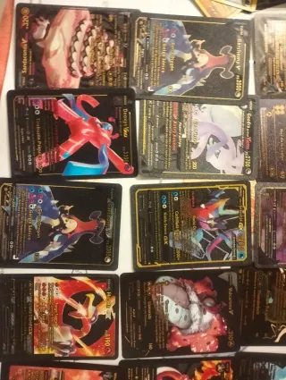 24 Cartas Pokémon Negras