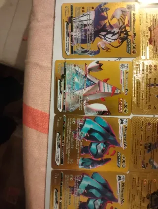 16 Cartas Pokémon Doradas