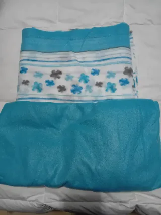 Juego Sábanas Invierno Cama 90cm Azul