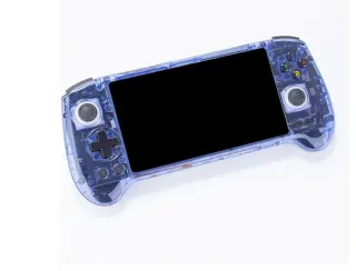 Consola Retro Portátil Transparente Azul