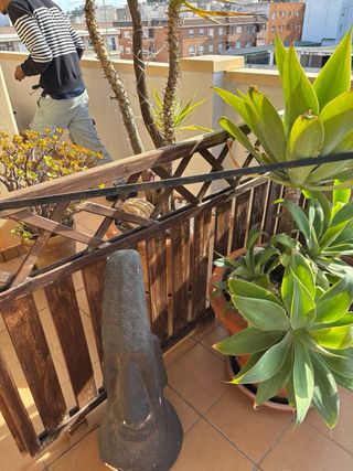 Valla de madera rústica para jardín