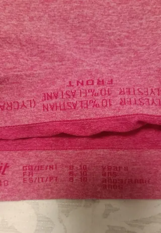 Conjunto térmico Crivit rosa talla 8-10