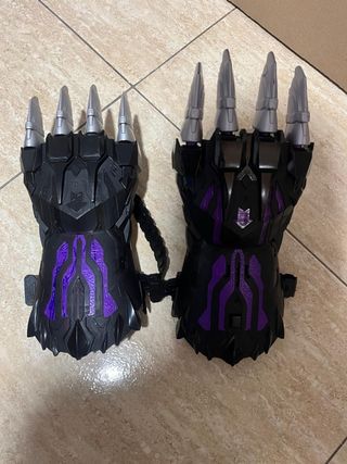 Guantes Garras Juguete Negro Morado