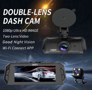 NUEVA Cámara Dash Cam Doble Lente WiFi 1080P