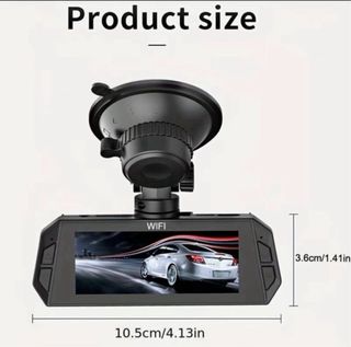 NUEVA Cámara Dash Cam Doble Lente WiFi 1080P