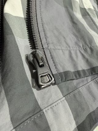 Camisa Burberry Cuadros Gris y Blanca