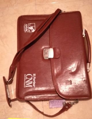 Maletín cuero documentos hombre Purina