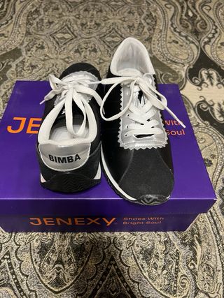 Zapatillas JENEXY BIMBA Y LOLA Negras Plata