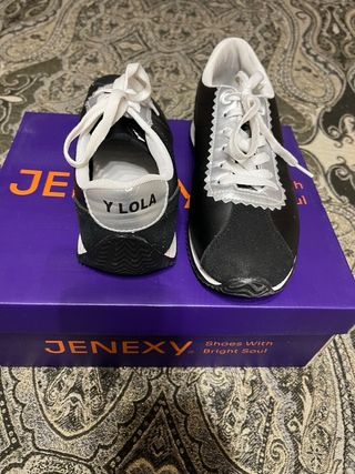 Zapatillas JENEXY BIMBA Y LOLA Negras Plata