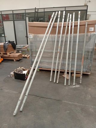 Barras metálicas para tabicar