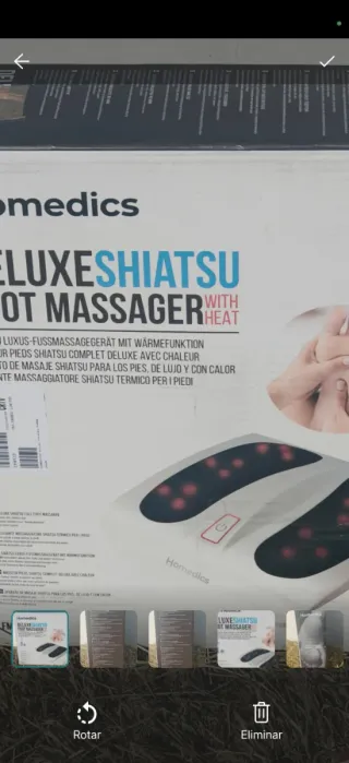 Masajeador de Pies Homedics Deluxe Shiatsu