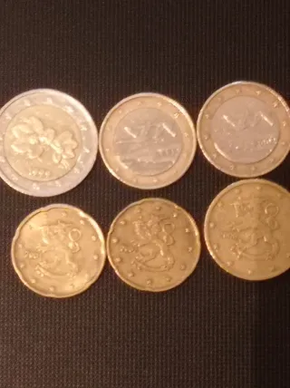 Lote 6 monedas Finlandia Euro