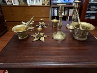 Lote Antigüedades Bronce Buen Estado