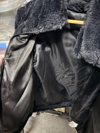 Abrigo Negro Hecho en Italia