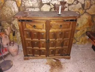 Armario Rústico Madera y Metal